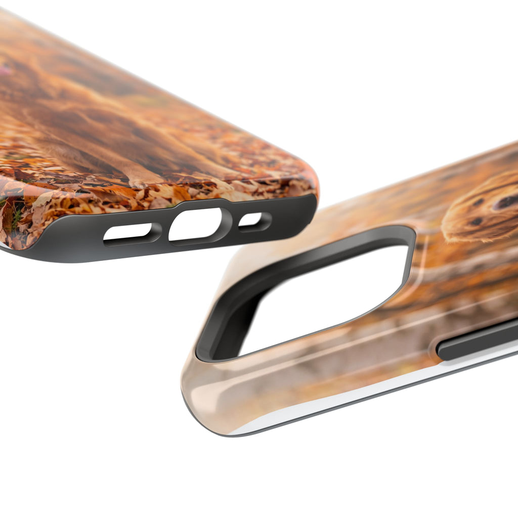 Autumn Golden Retriever Phone Case — Impact-Resistant Wireless Charging Cover