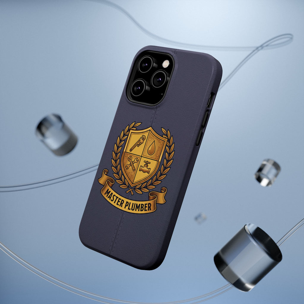 Master Plumber Crest Phone Case — Heraldic Shield Wireless Charging Cover