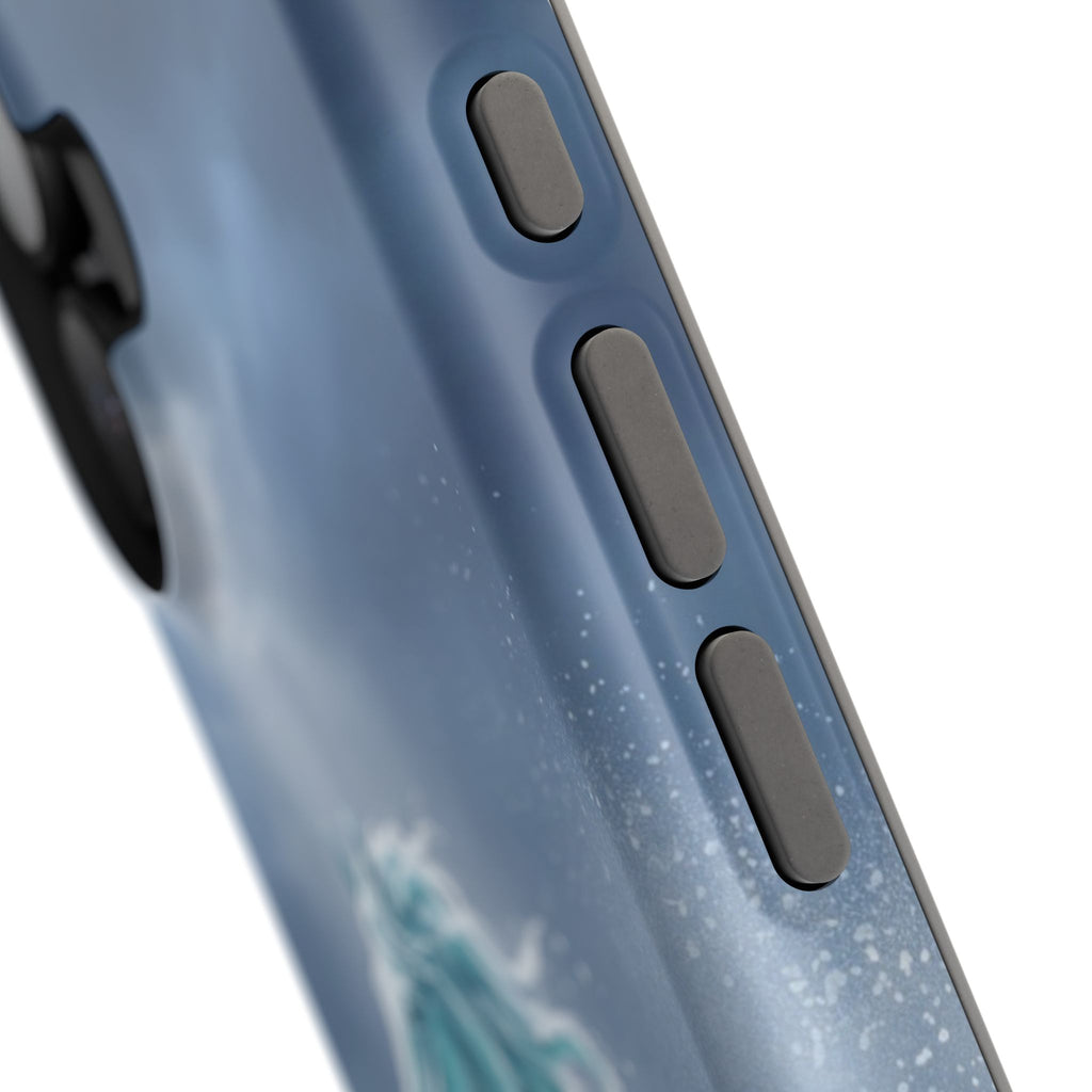 Personalized Ocean Wave Horse Phone Case — Tough Magnetic Case with Wireless Charging