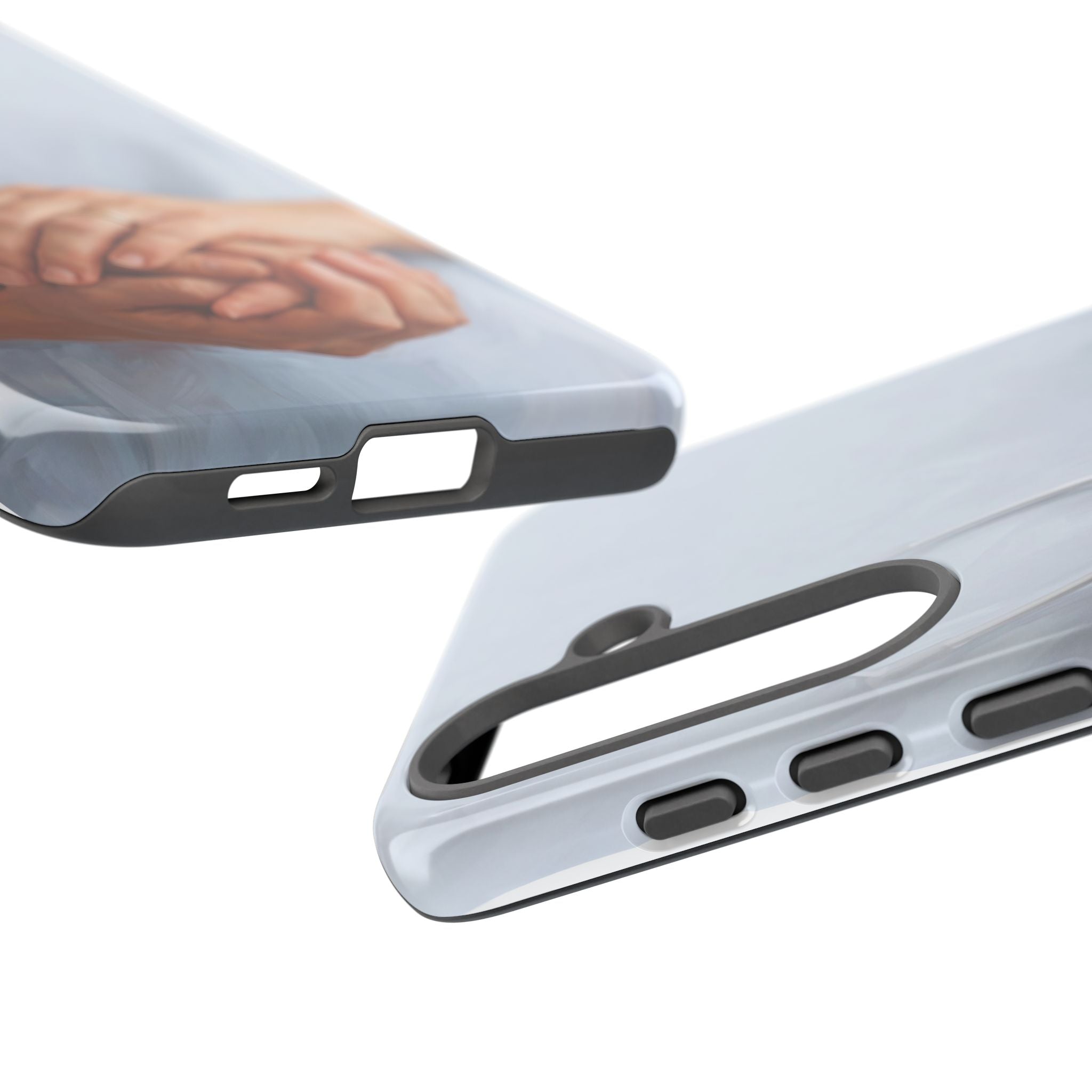 Nurse's Comforting Hands Phone Case | Caring Hands & Stethoscope Illustration | iPhone & Samsung