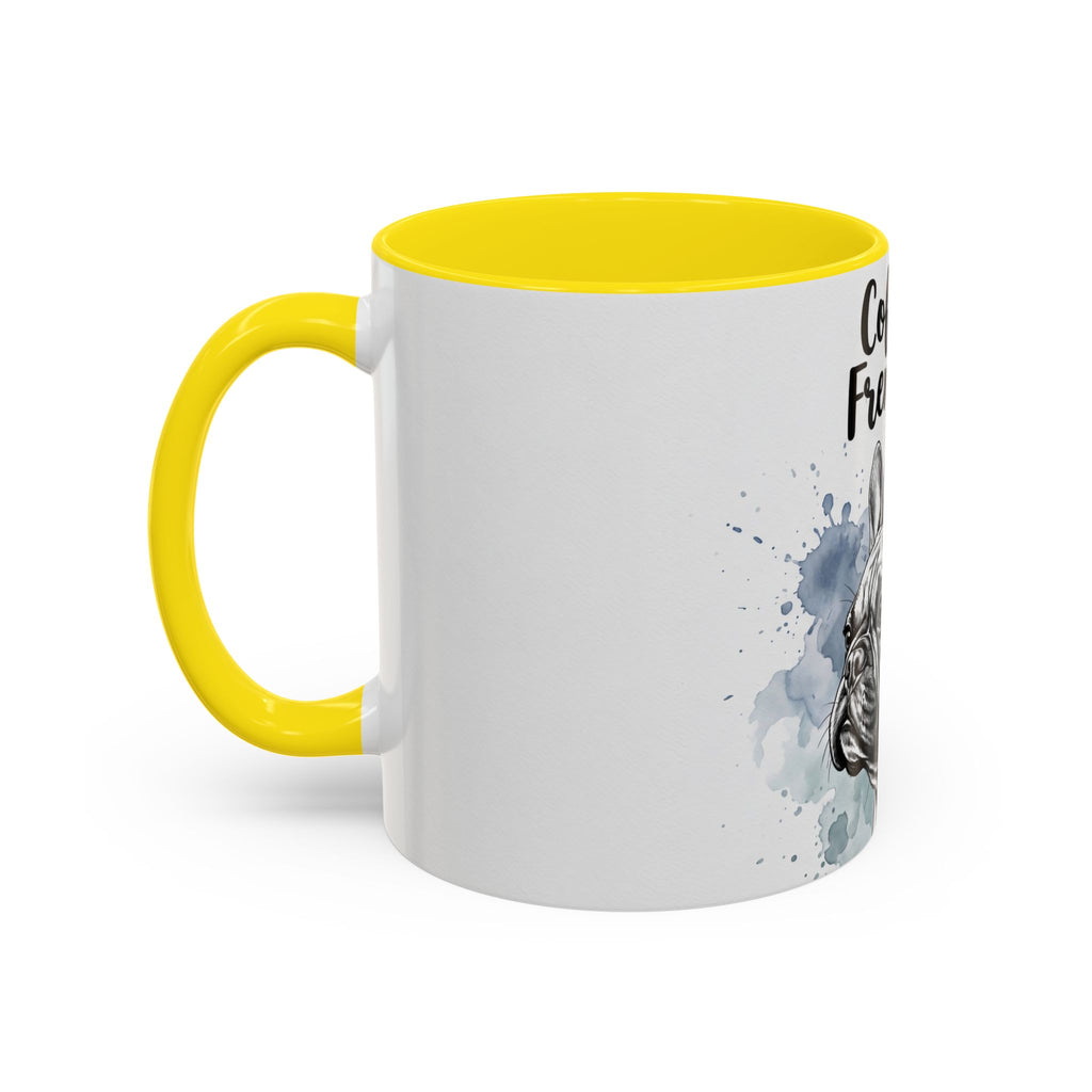 Coffee & Frenchies Mug | French Bulldog Lover Gift | Watercolor Dog Mug
