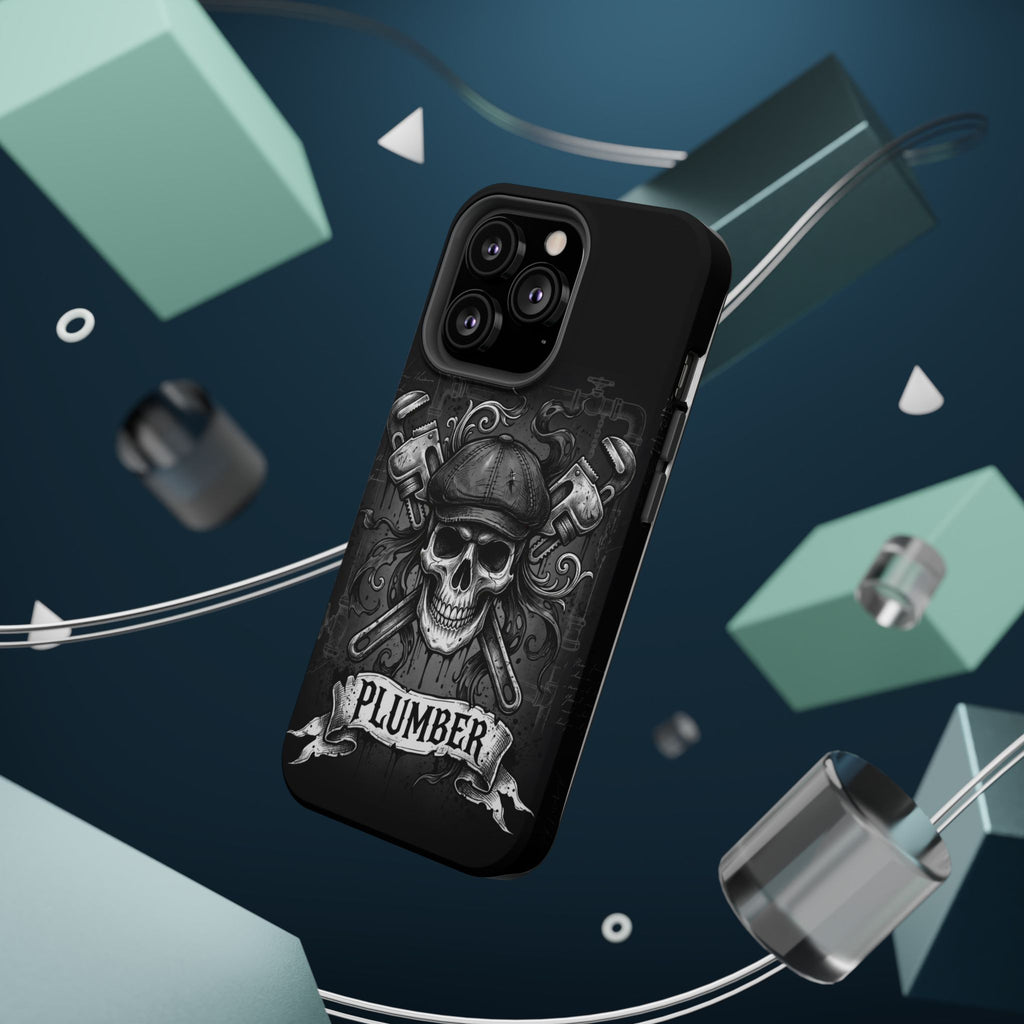 Skull & Wrenches Plumber Phone Case — Wireless Charging Cover