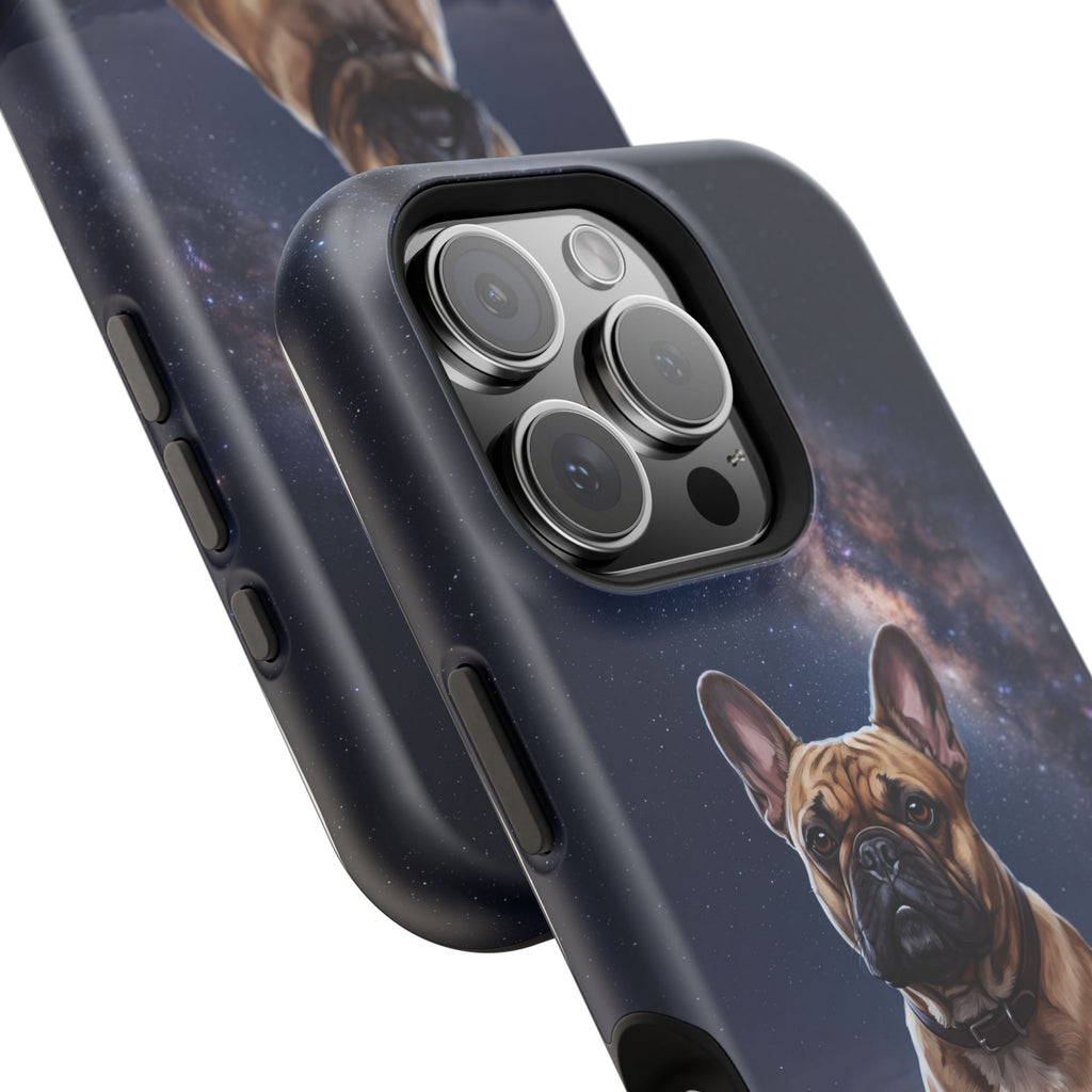 Personalized French Bulldog Starry Night Sky Phone Case — Wireless Charging Cover