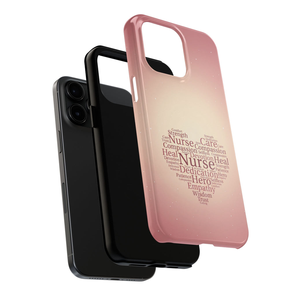 Nurse Heart Word Cloud Phone Case | iPhone & Samsung Galaxy series