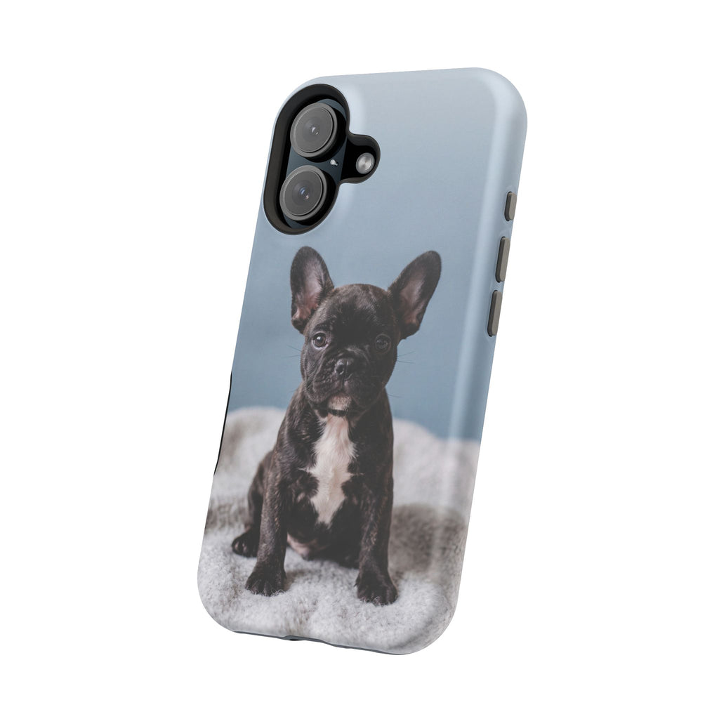 French Bulldog Puppy Phone Case — Impact-Resistant Wireless Charging Cover