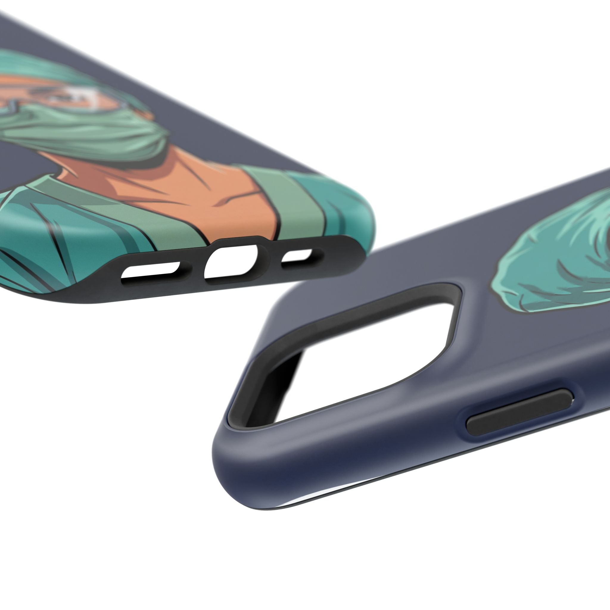 Bold Nurse Portrait Phone Case — Magnetic Wireless Charging Cover