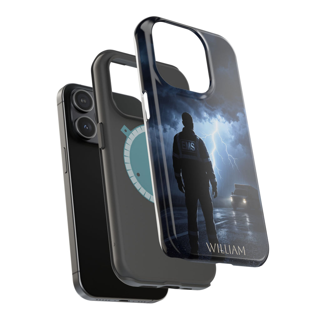 Personalized Lightning Storm EMS Phone Case — Wireless Charging Cover
