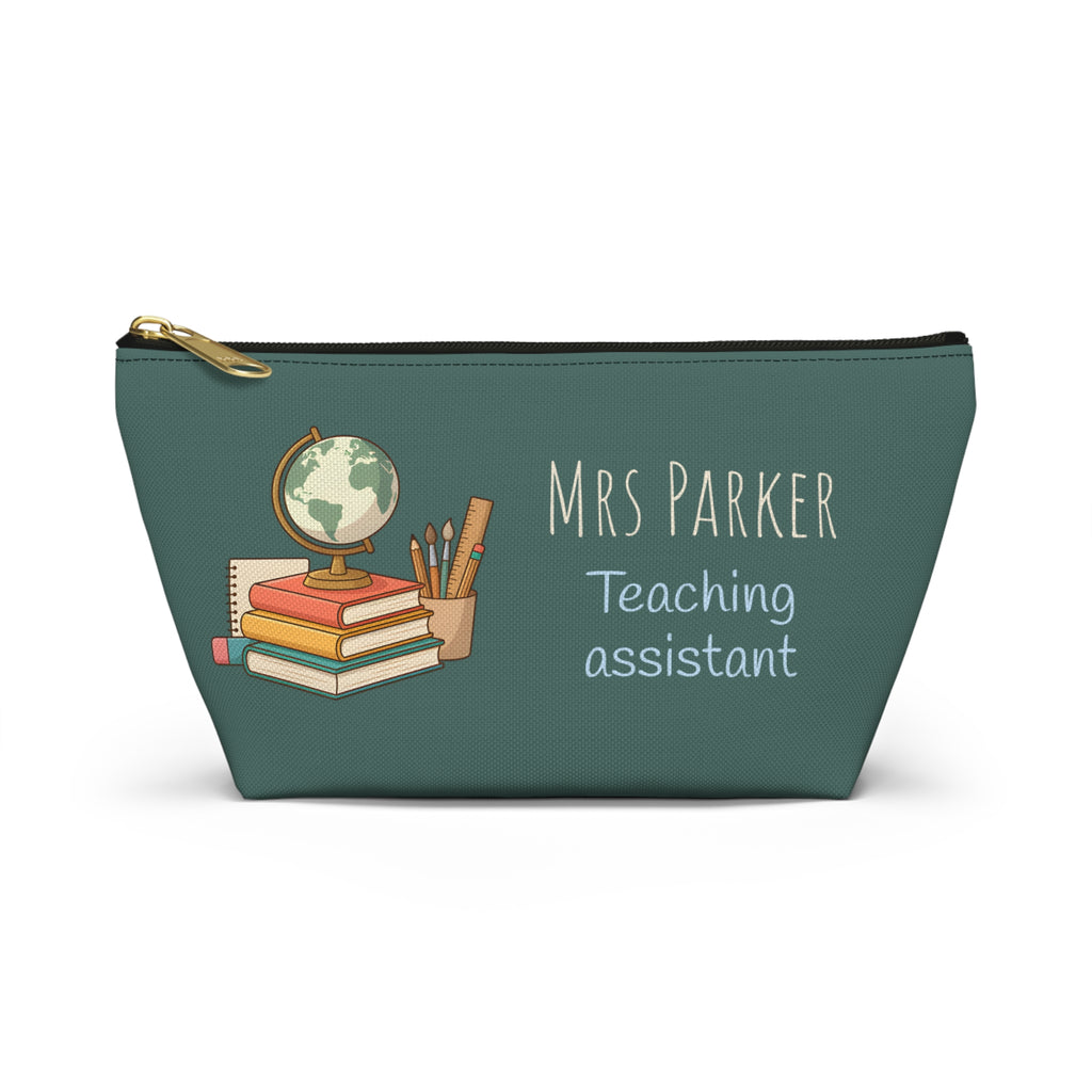 Personalized Teacher Gift Pouch – Custom Name Makeup Bag for Teachers