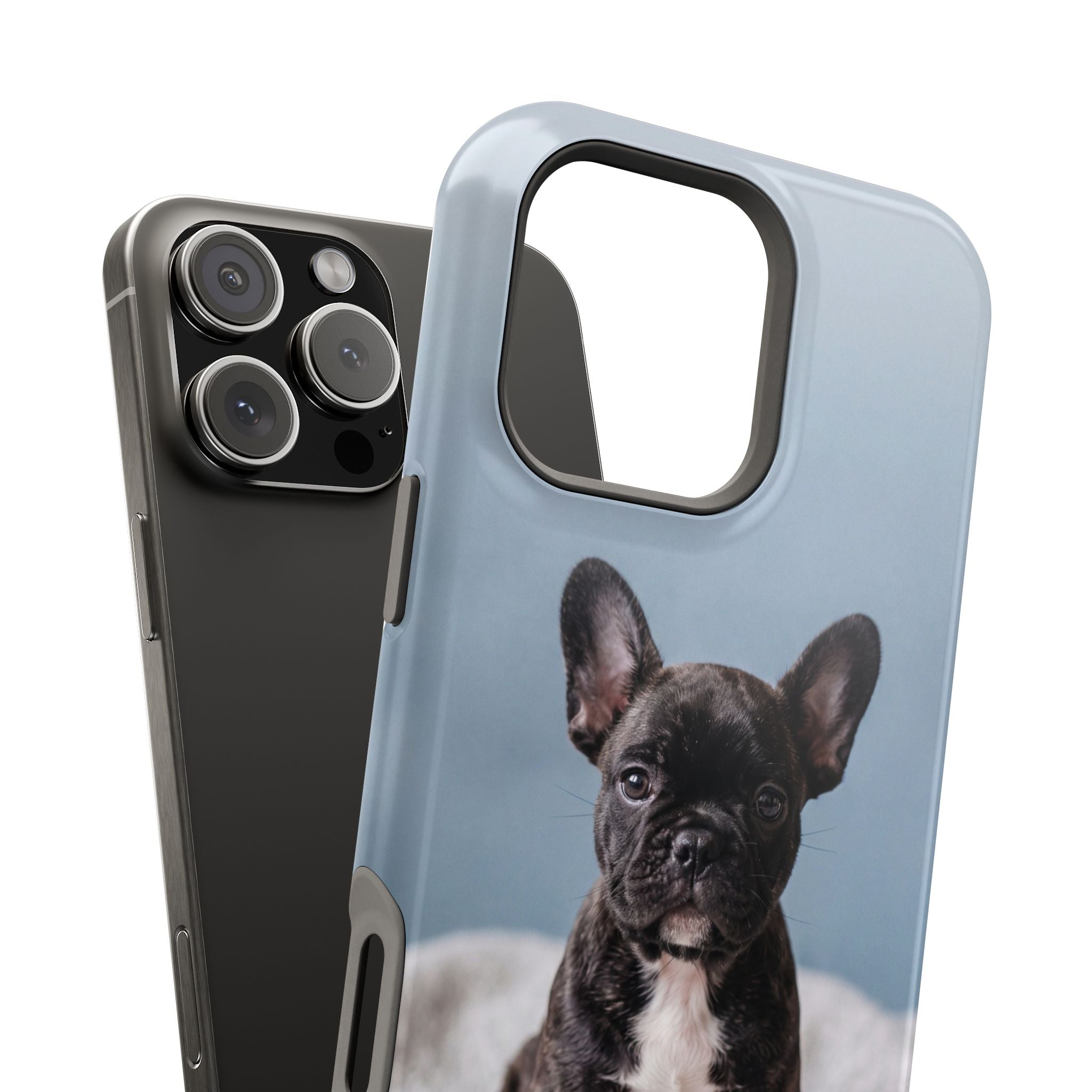 French Bulldog Puppy Phone Case — Impact-Resistant Wireless Charging Cover