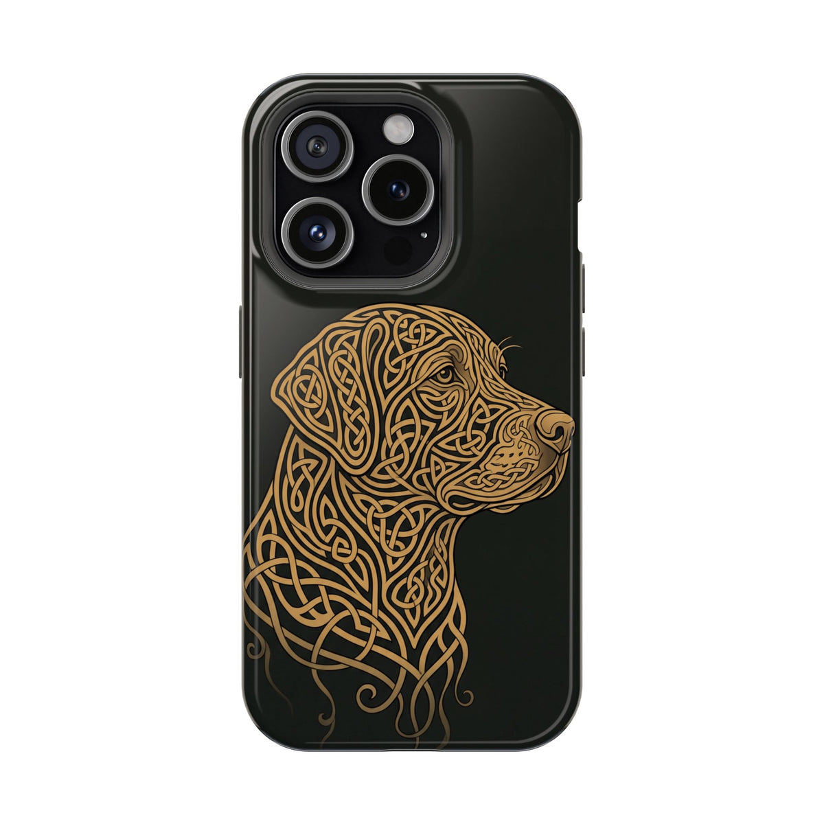 Celtic Knotwork Labrador Phone Case — Tough Magnetic Case with Wireless Charging
