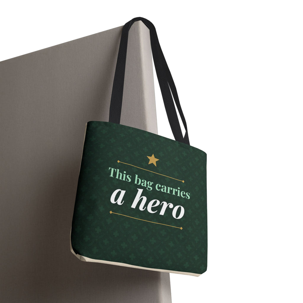 This Bag Carries a Hero Tote | Nurse Gift Tote Bag | Essential Worker Appreciation Gift | Premium Polyester Carry-All