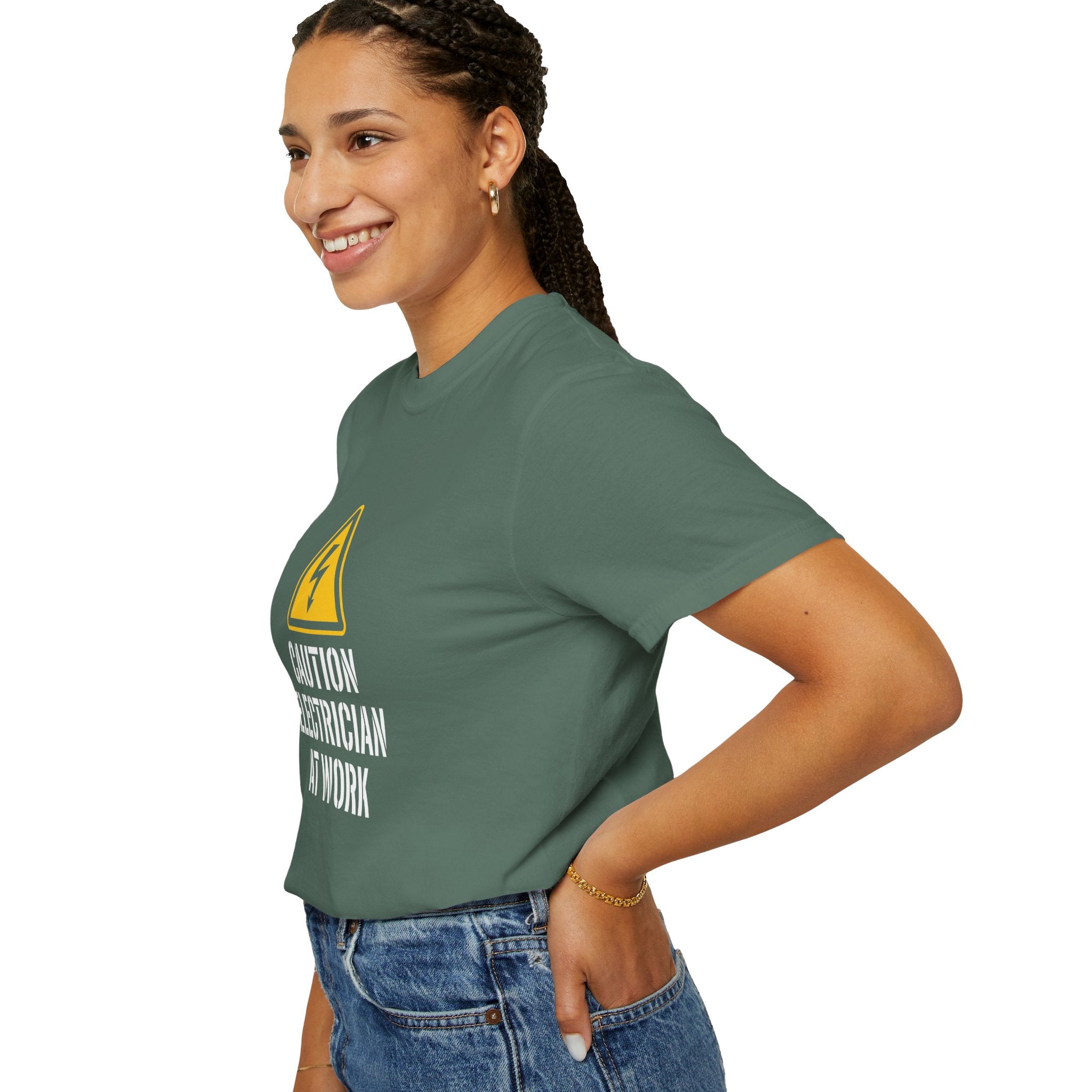 Caution Electrician At Work T-Shirt