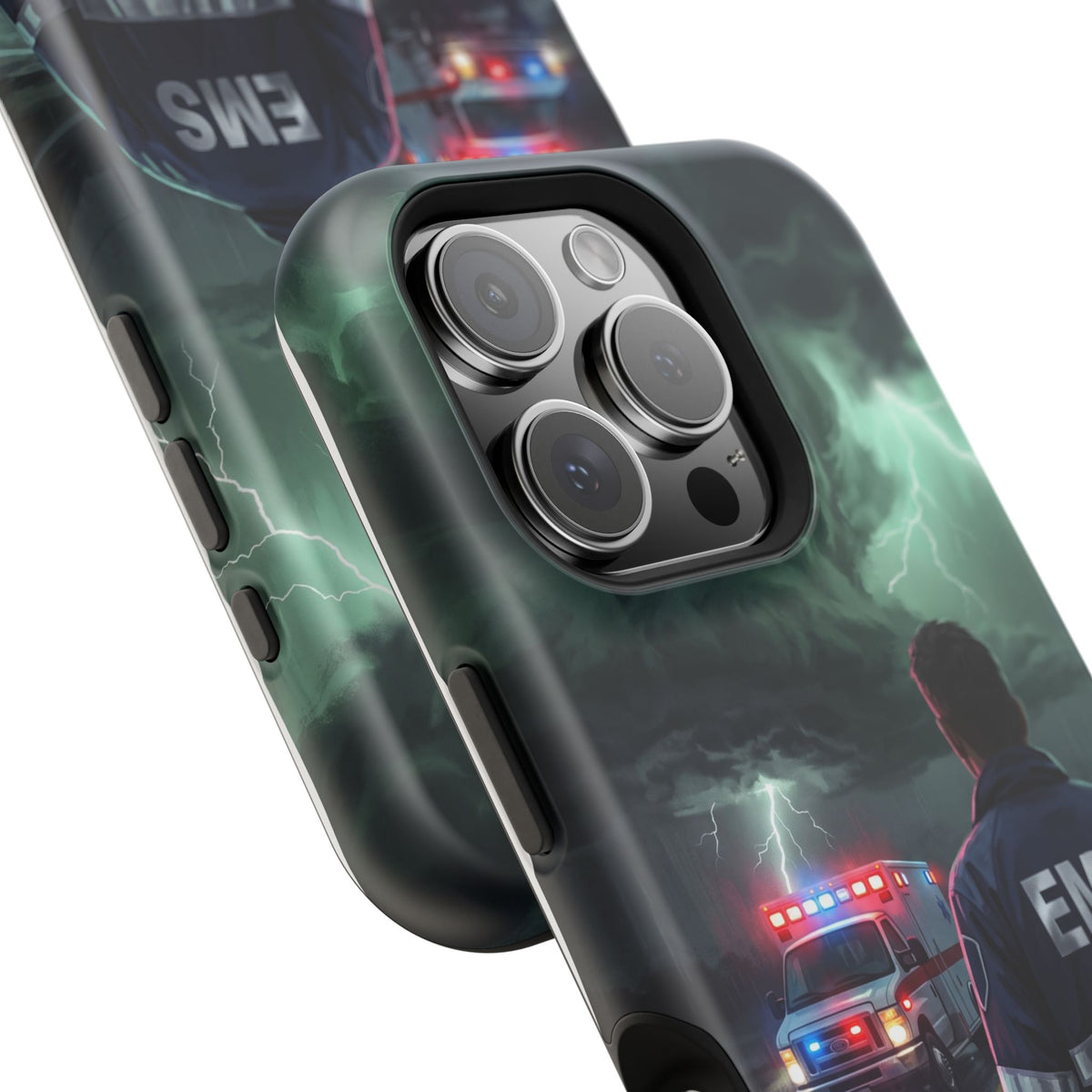 EMS Green Storm City Phone Case — Magnetic Wireless Charging Cover