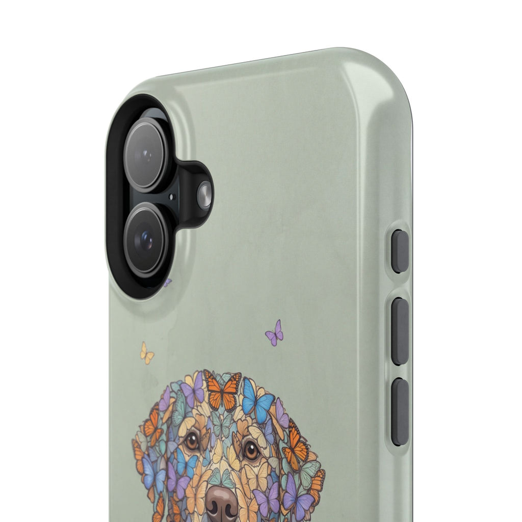 Personalized Butterfly Labrador Phone Case — Tough Magnetic Case with Wireless Charging