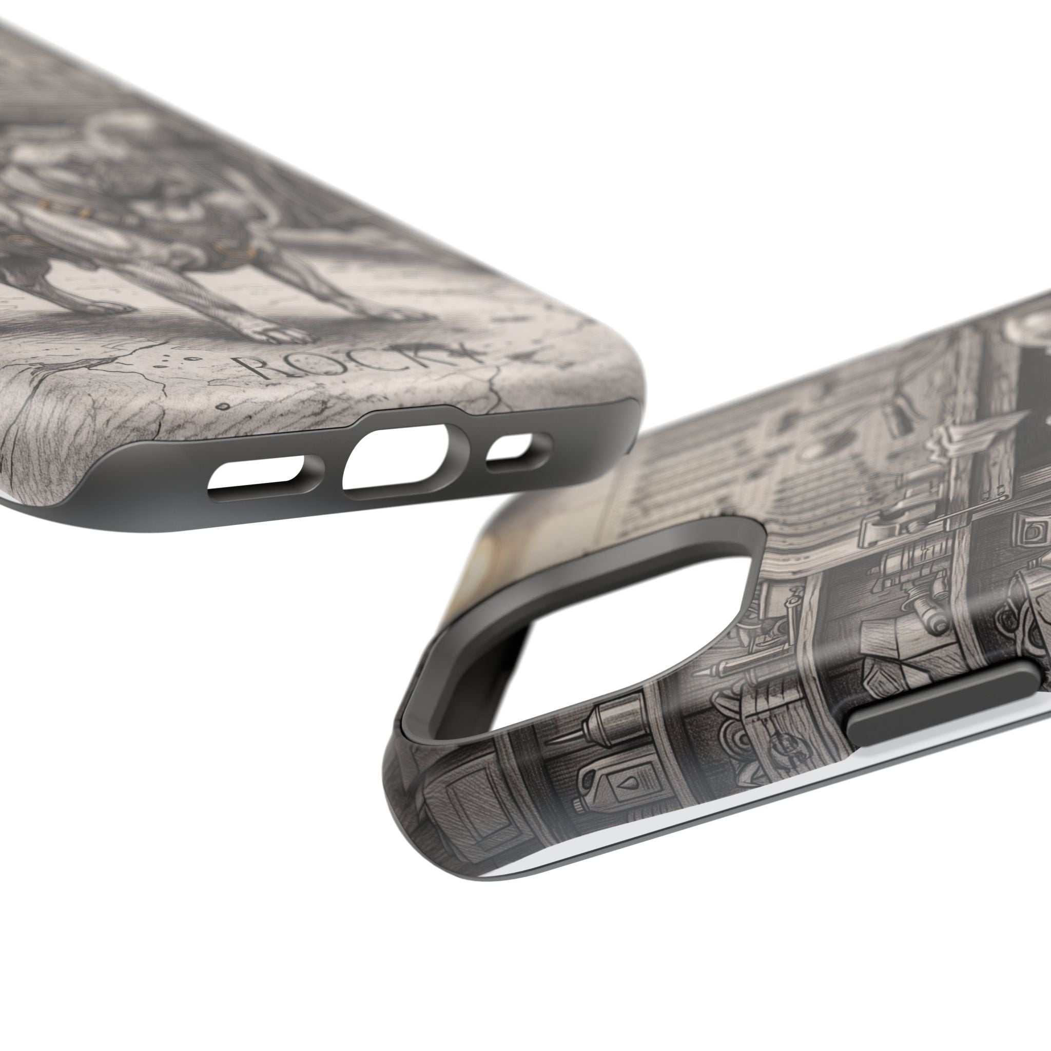Personalized French Bulldog Vintage Street Phone Case — Wireless Charging Cover