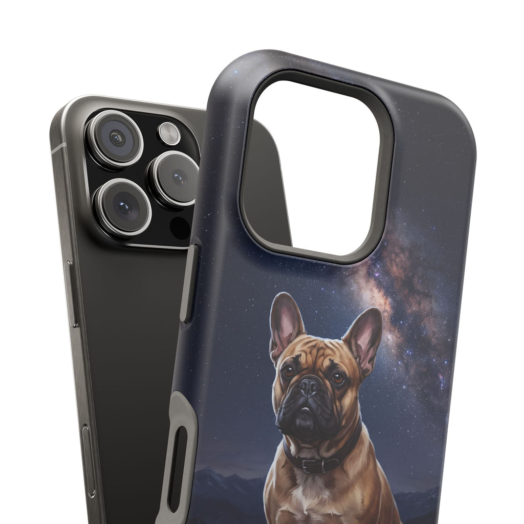 Personalized French Bulldog Starry Night Sky Phone Case — Wireless Charging Cover