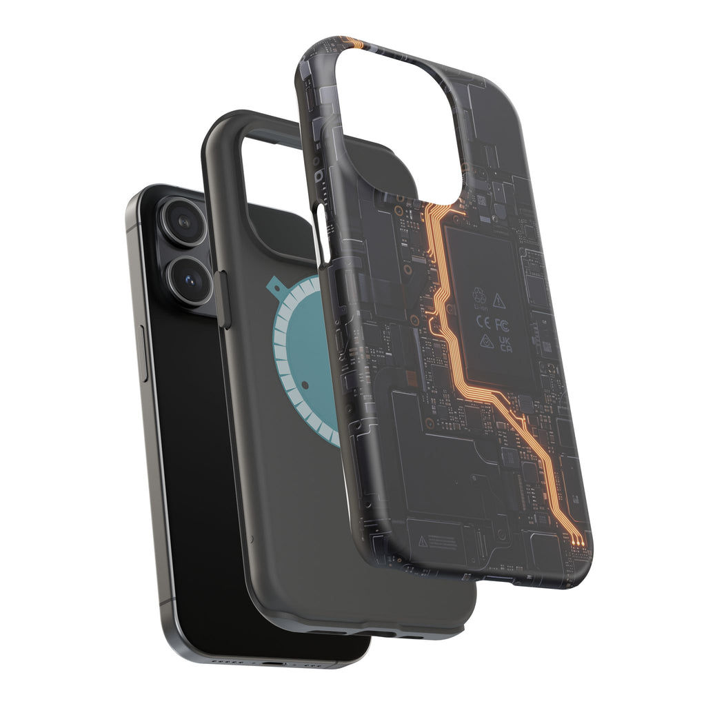 Electrician Circuit Bolt Phone Case — Impact-Resistant Wireless Charging Cover