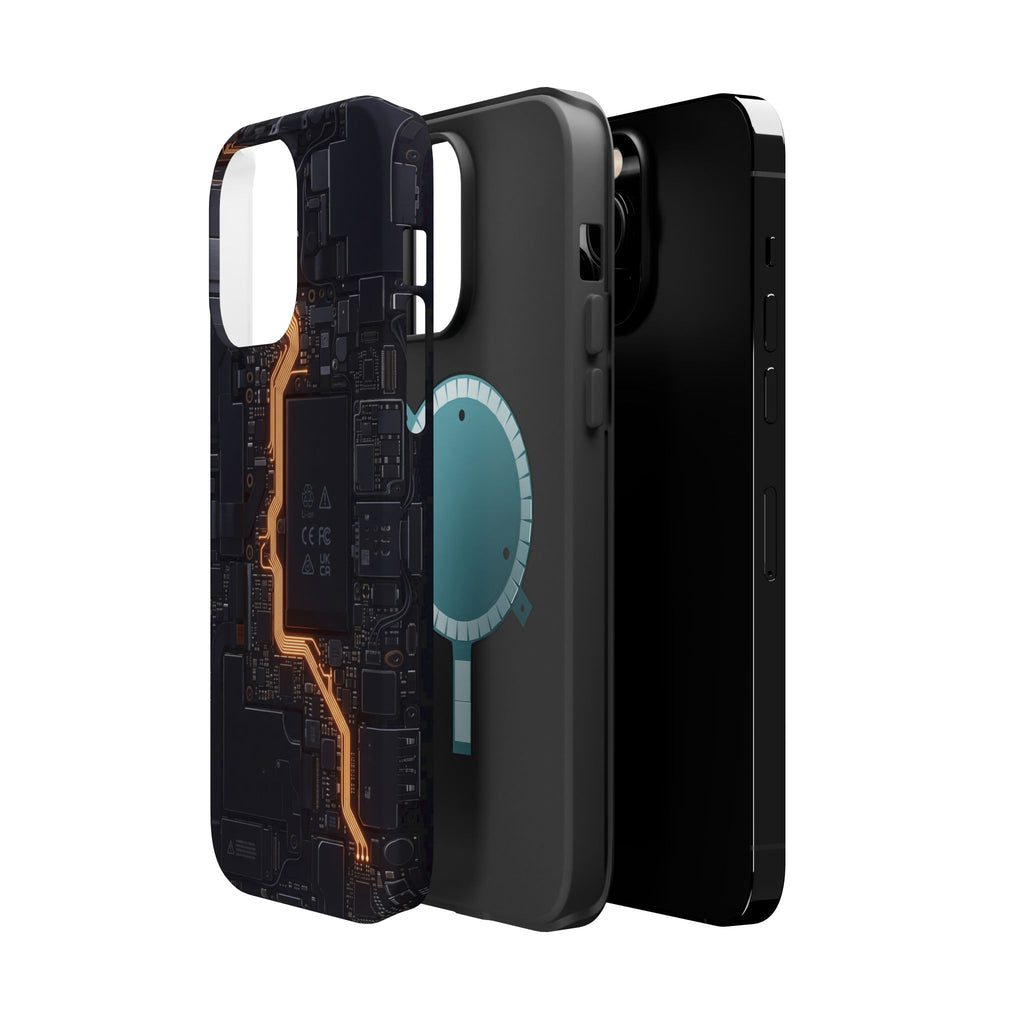 Electrician Circuit Bolt Phone Case — Impact-Resistant Wireless Charging Cover