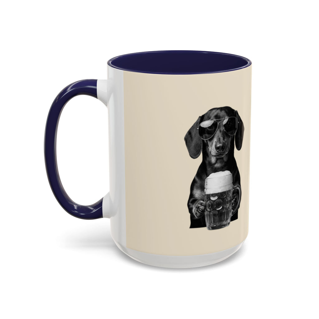 Personalized Dachshund Mug | Custom Name Coffee Mug | Funny Sausage Dog Gift | Beer Lover Dog Mug