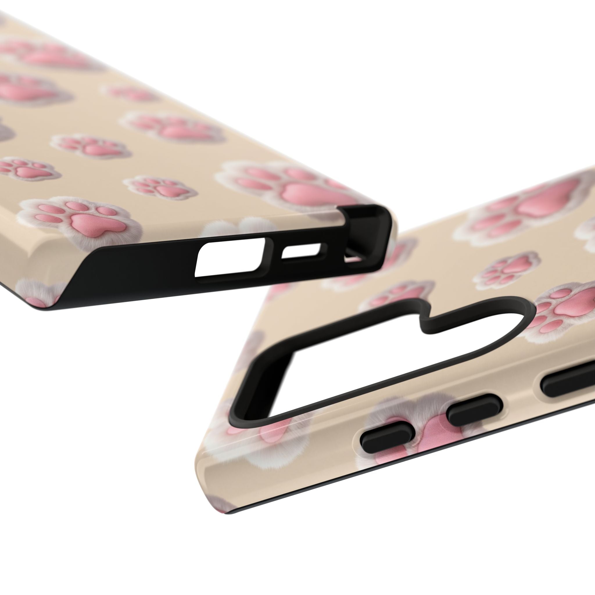 Golden Retriever Paw Print Phone Case | Cute Pink Paw Pattern for Dog Lovers | iPhone & Samsung