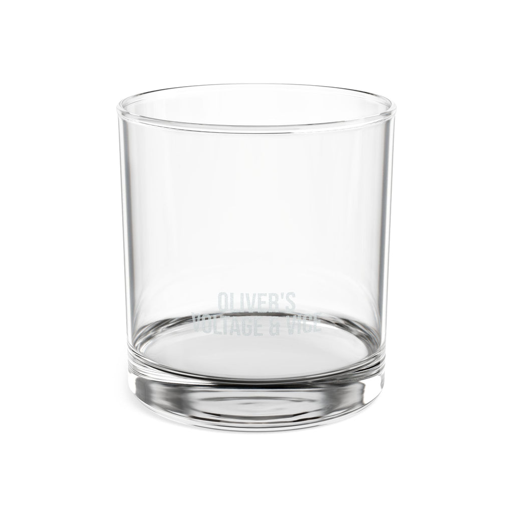Personalized Voltage & Vice Whiskey Glass 10.5oz — Engraved Electrician Gift Rocks Tumbler