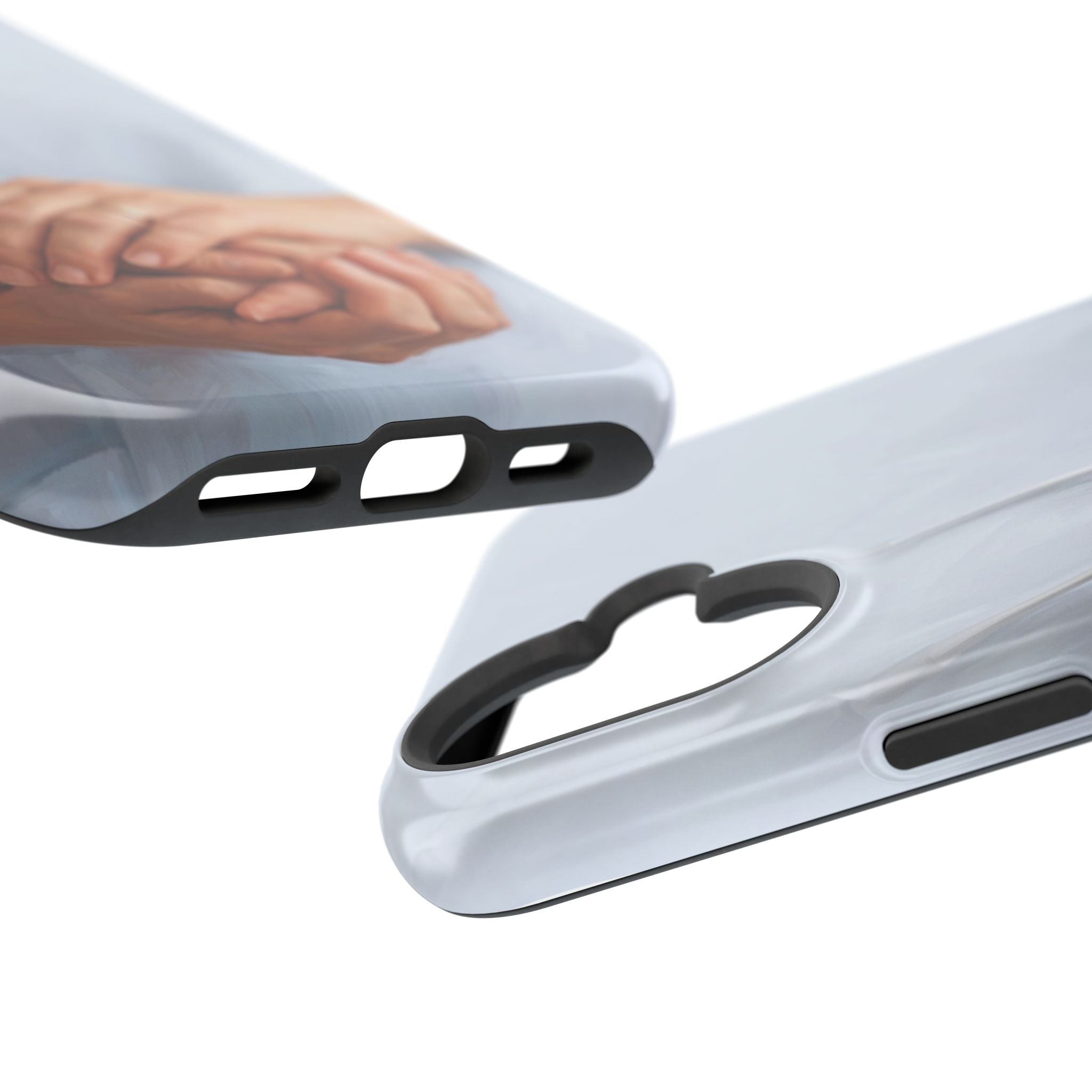 Impact-Resistant Phone Case — Caring Hands Wireless Charging Cover