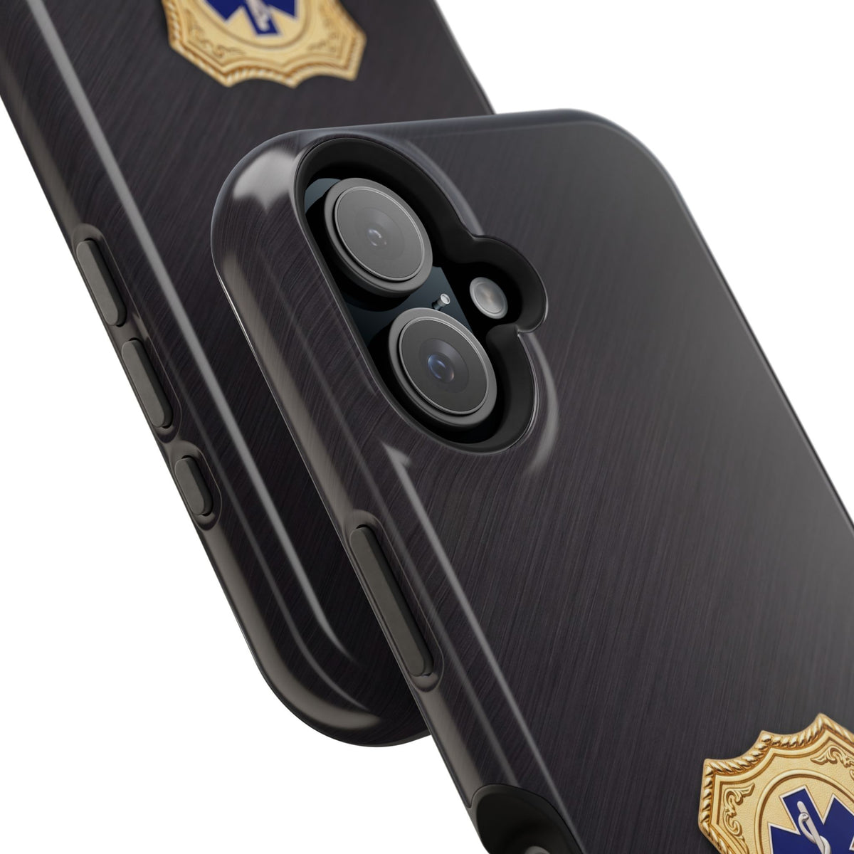 Gold Paramedic Badge Phone Case — Magnetic Wireless Charging Cover