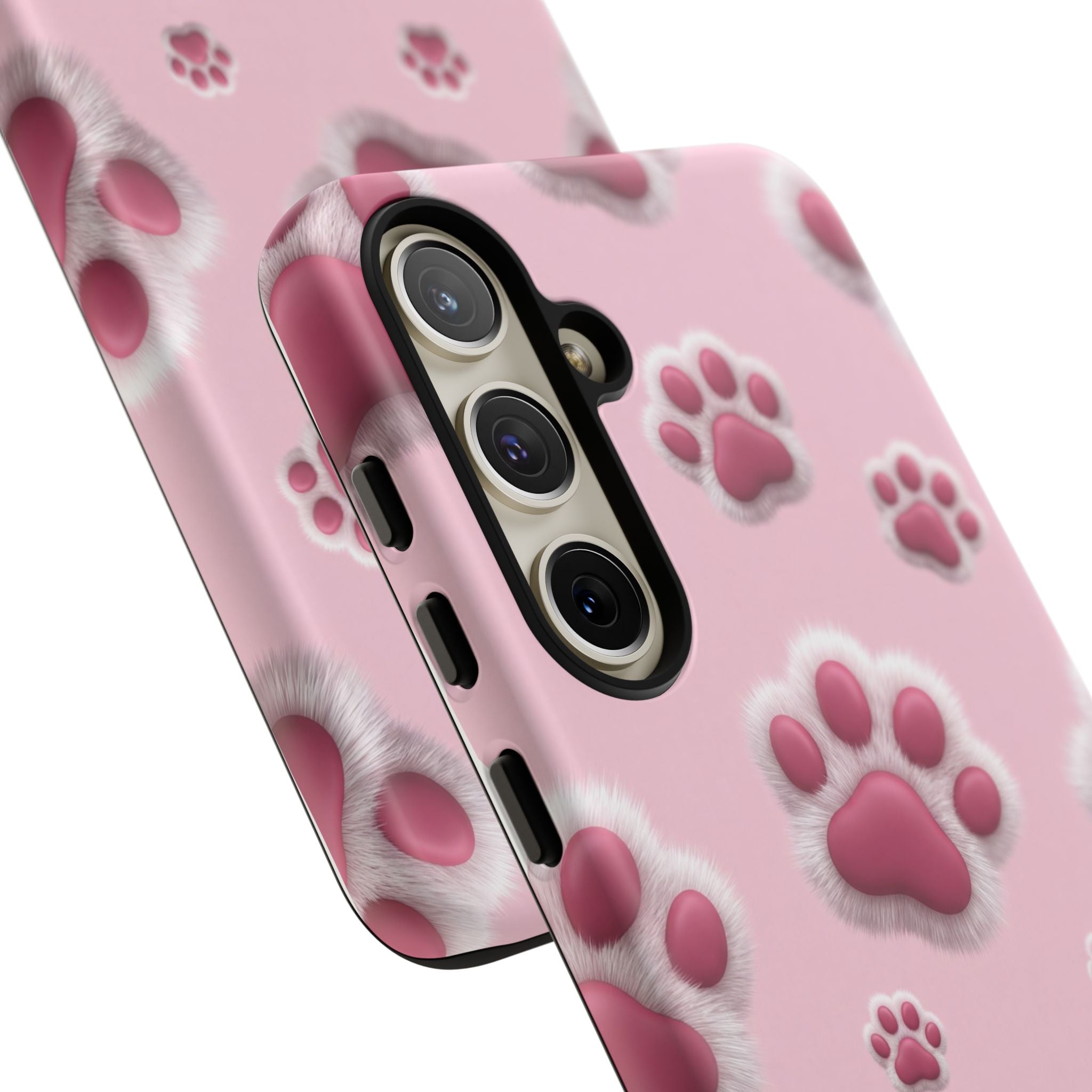 iphone & Samsung - Pink Paws Tough Phone Case — Cute Protective iPhone Cover