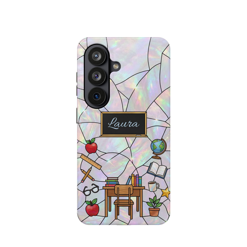 Personalized Teacher Phone Case — Impact-Resistant Wireless Charging Cover