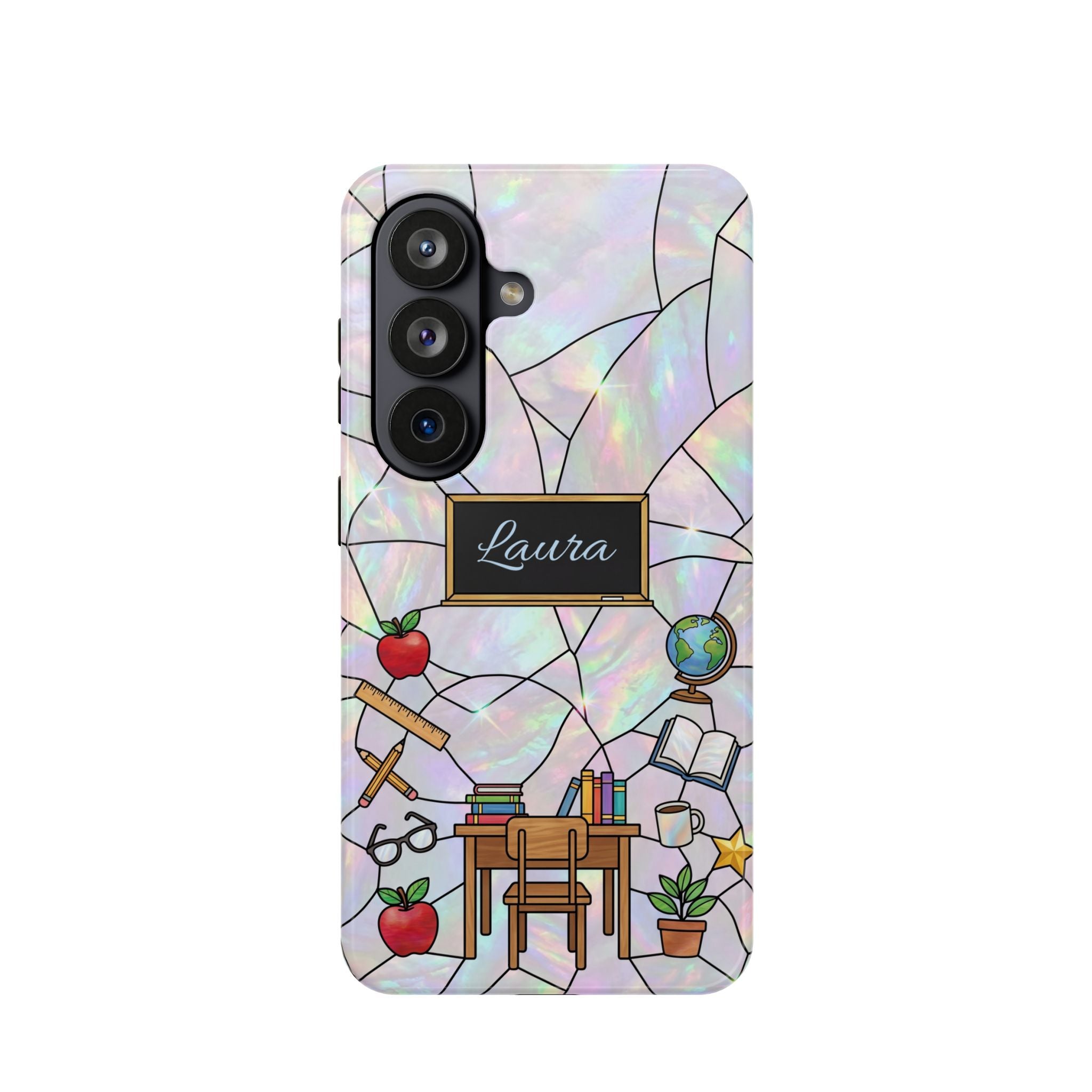 Personalized Teacher Phone Case — Impact-Resistant Wireless Charging Cover