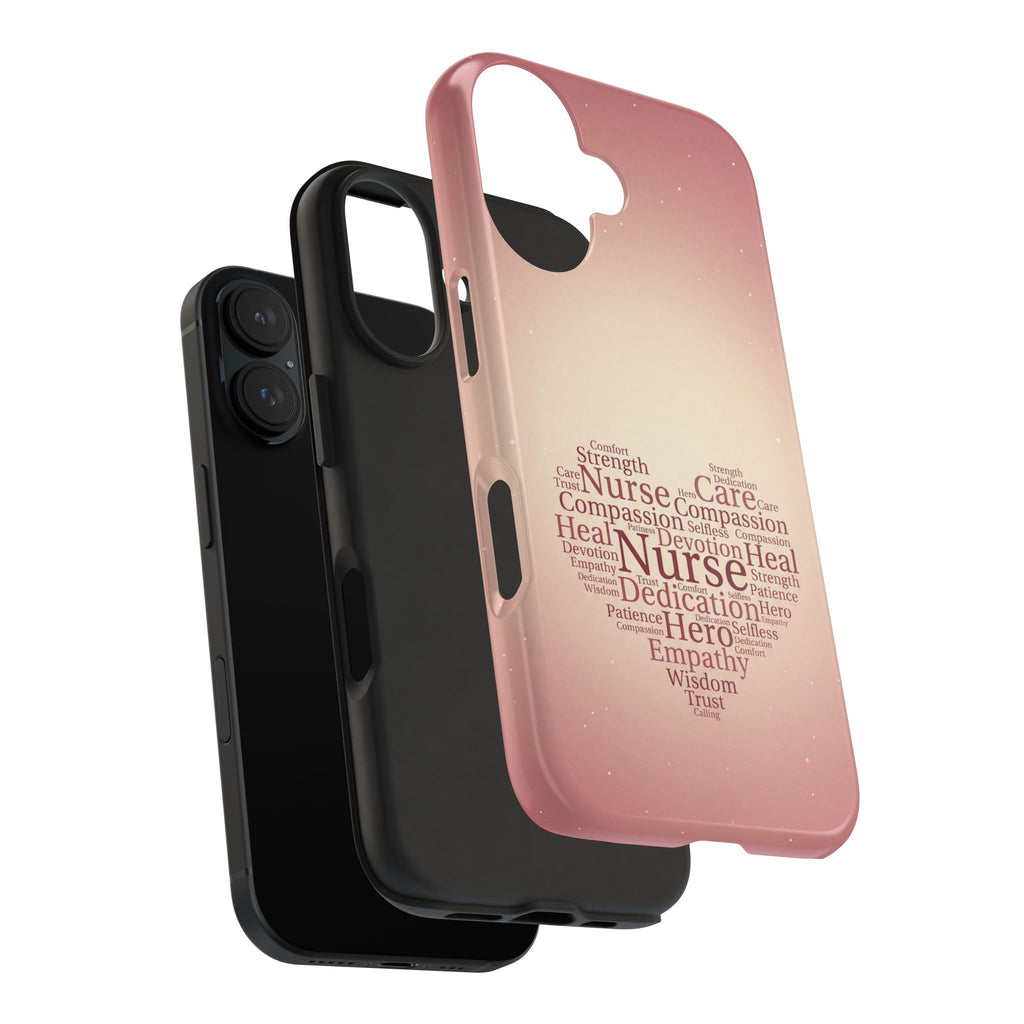 Nurse Heart Word Cloud Phone Case | iPhone & Samsung Galaxy series