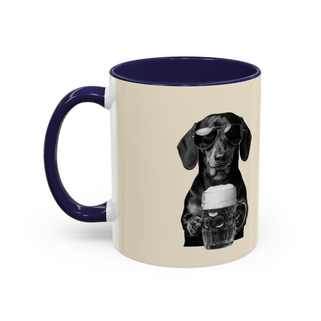 Personalized Dachshund Mug | Custom Name Coffee Mug | Funny Sausage Dog Gift | Beer Lover Dog Mug