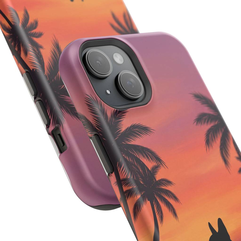 Personalized French Bulldog Tropical Beach Phone Case — Wireless Charging Cover