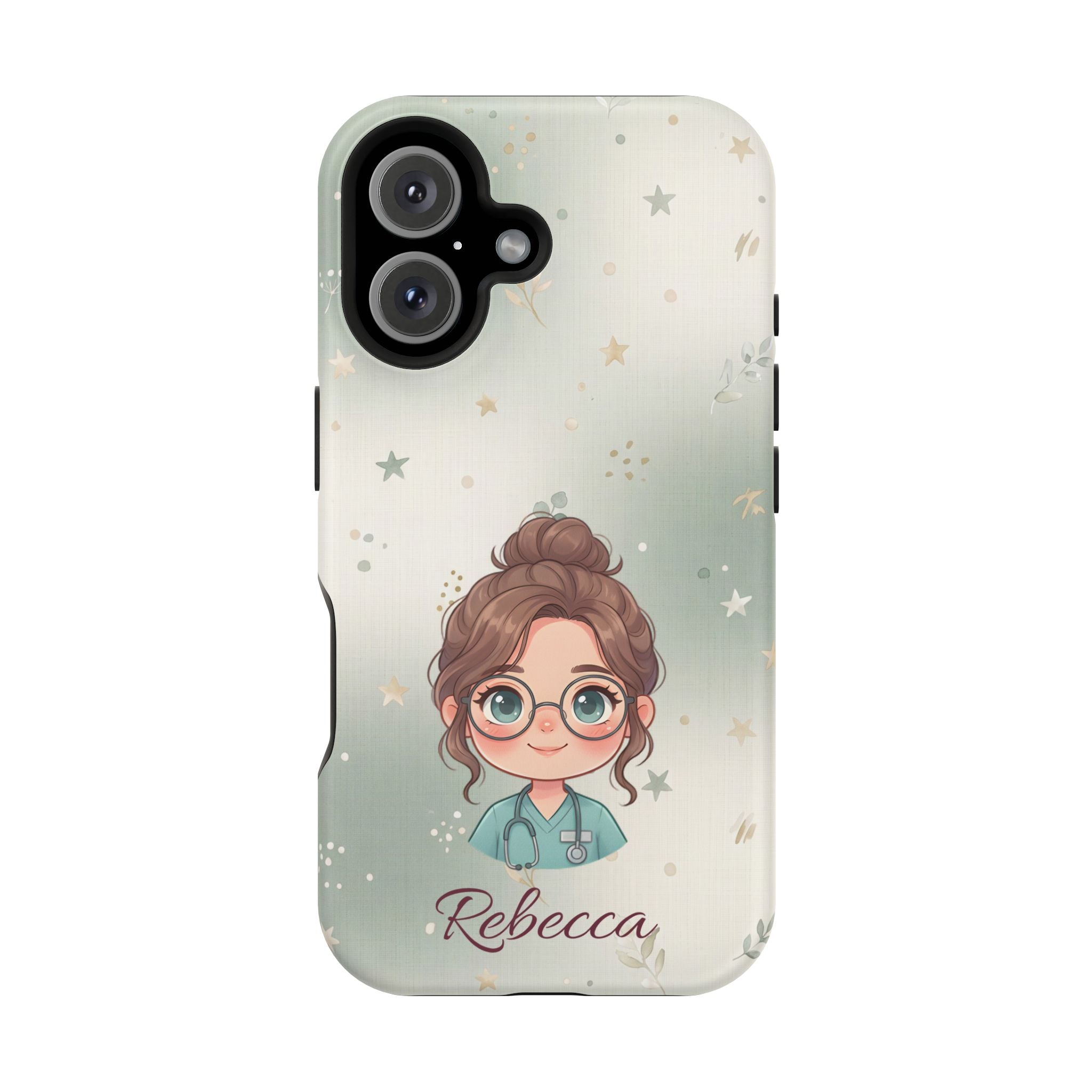 Personalized Starry Nurse Phone Case — Wireless Charging Cover