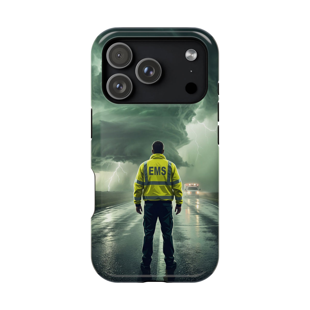 EMS Green Storm Phone Case — Magnetic Wireless Charging Cover
