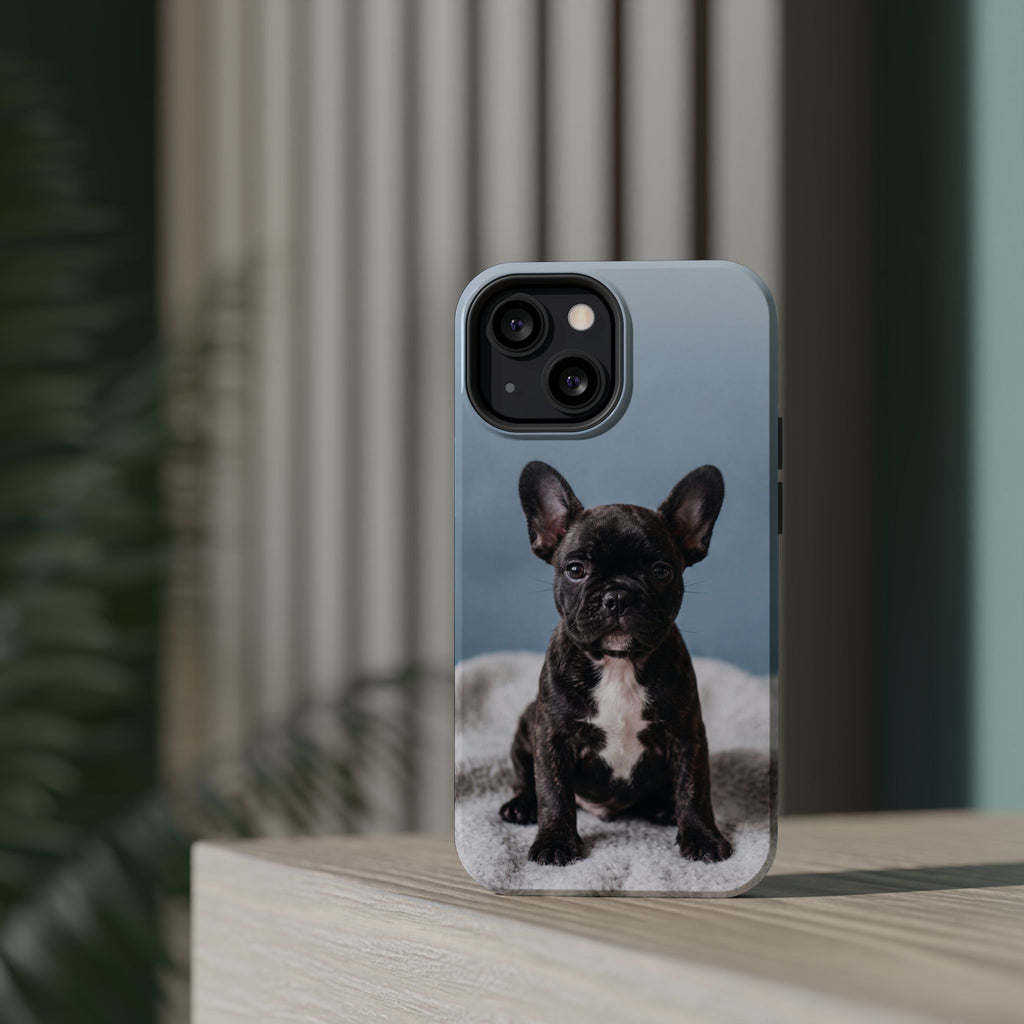 French Bulldog Puppy Phone Case — Impact-Resistant Wireless Charging Cover