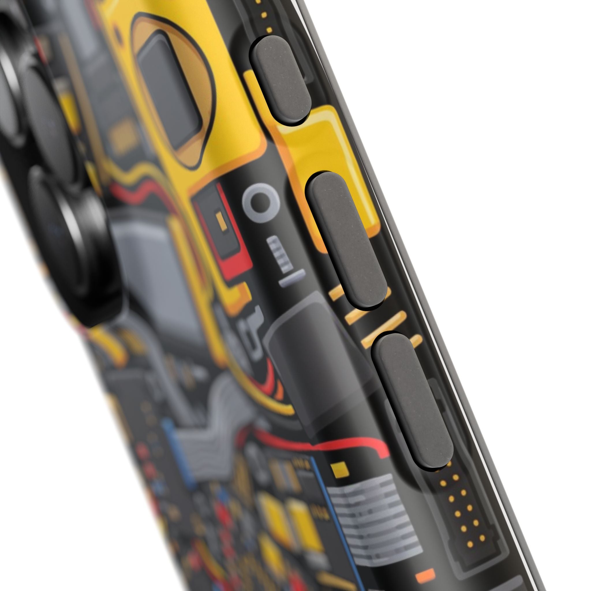 Voltage Board Phone Case — Yellow Circuit Wireless Charging Cover