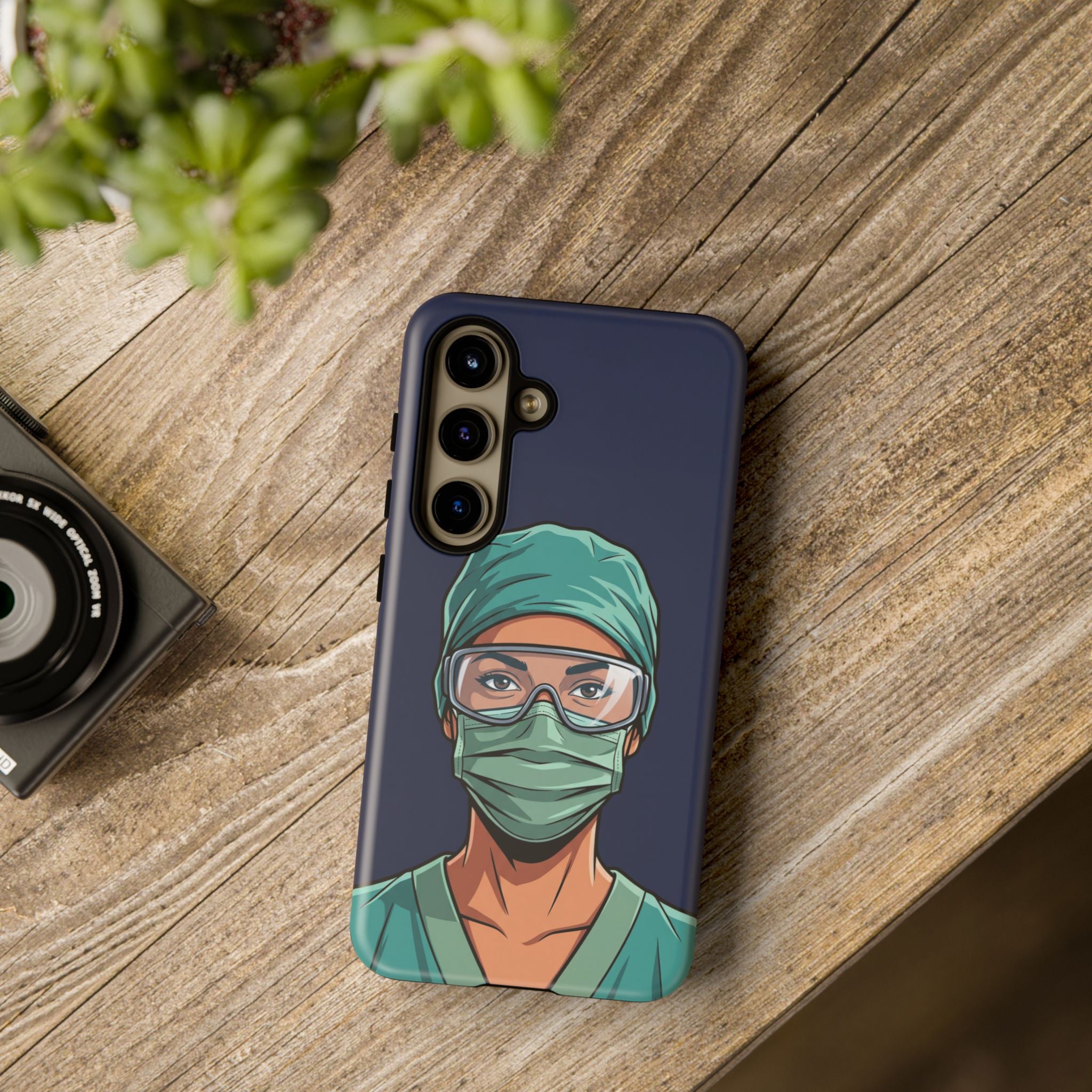 Nurse Illustrated Portrait Phone Case | iPhone & Samsung