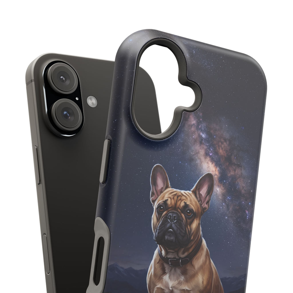 Personalized French Bulldog Starry Night Sky Phone Case — Wireless Charging Cover