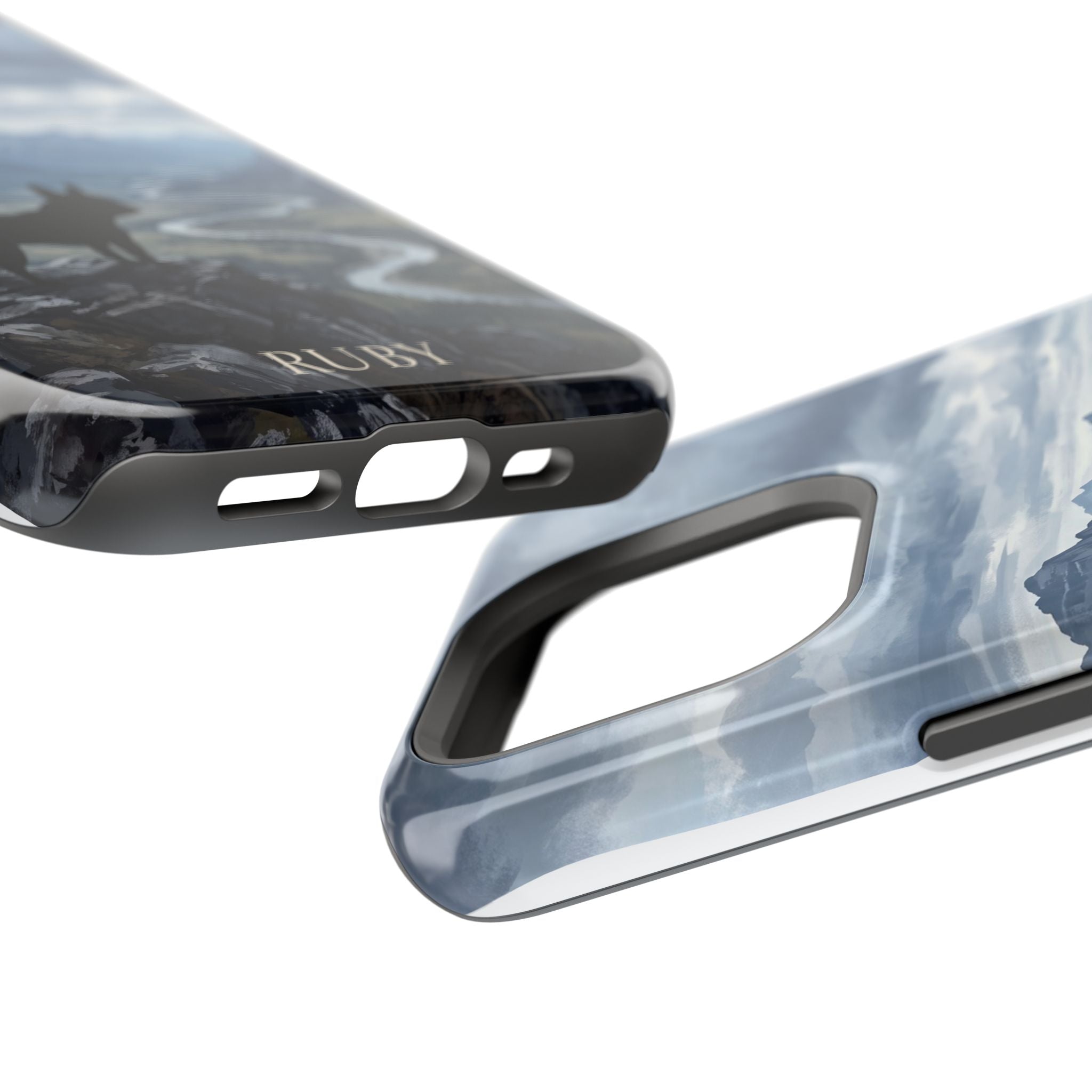 Personalized French Bulldog Mountain Valley Phone Case — Wireless Charging Cover