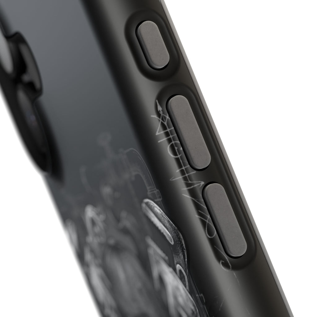 Skull & Wrenches Plumber Phone Case — Wireless Charging Cover