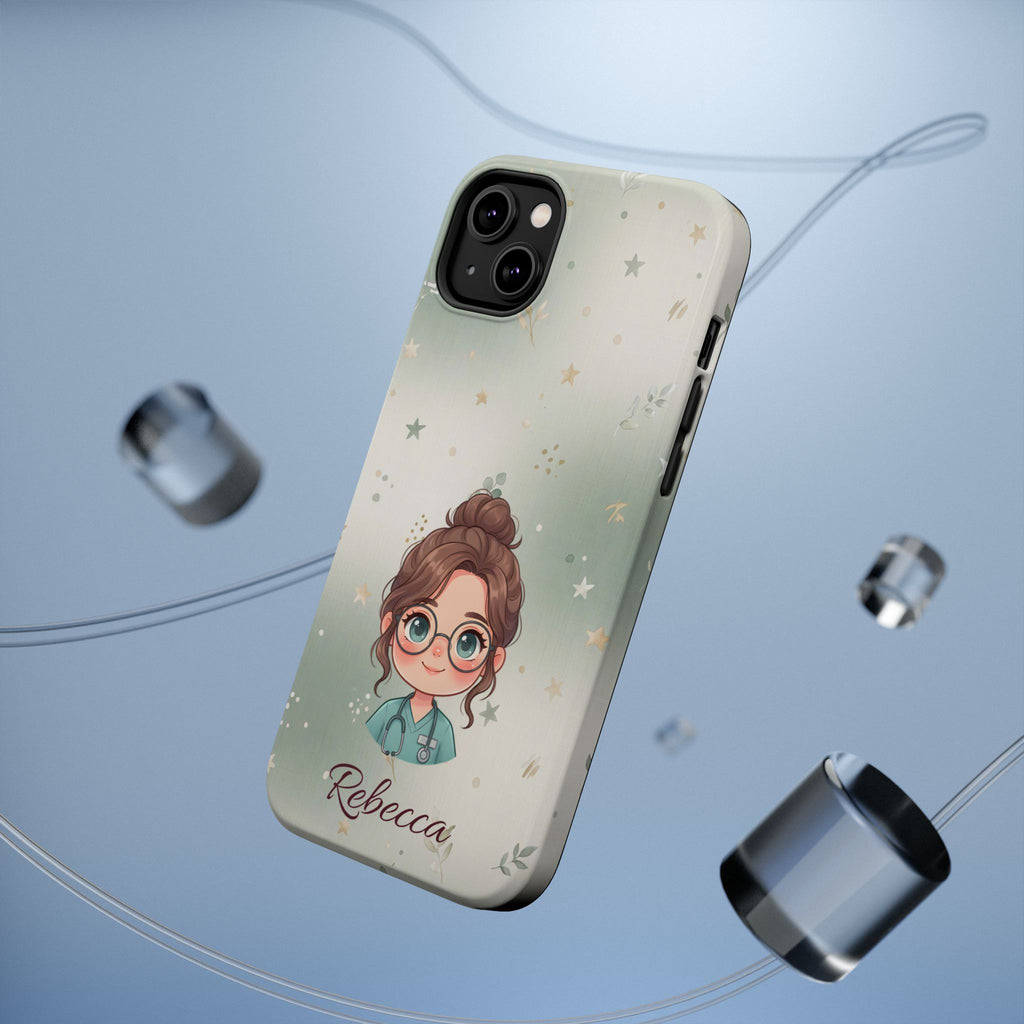 Personalized Starry Nurse Phone Case — Wireless Charging Cover