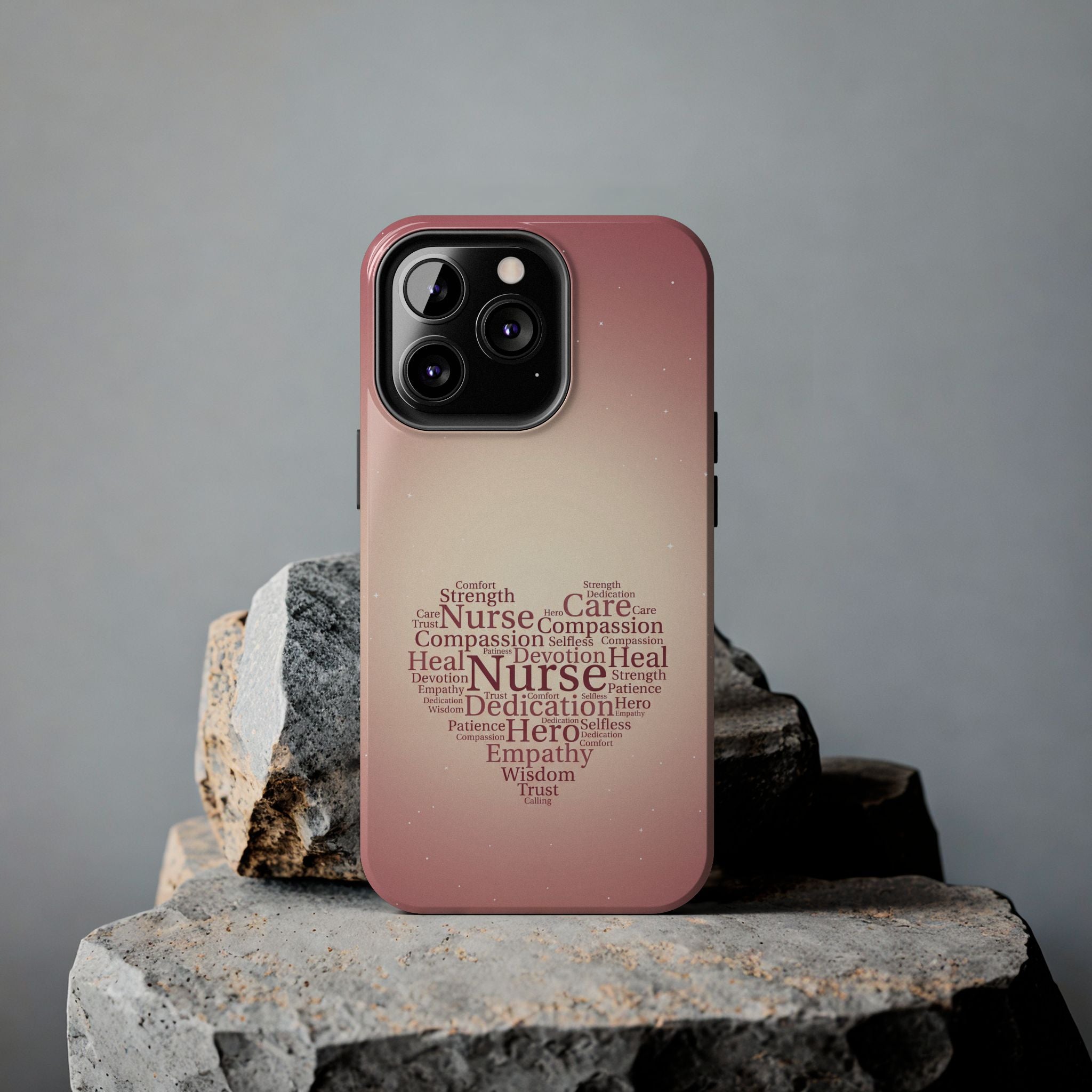 Nurse Heart Word Cloud Phone Case | iPhone & Samsung Galaxy series