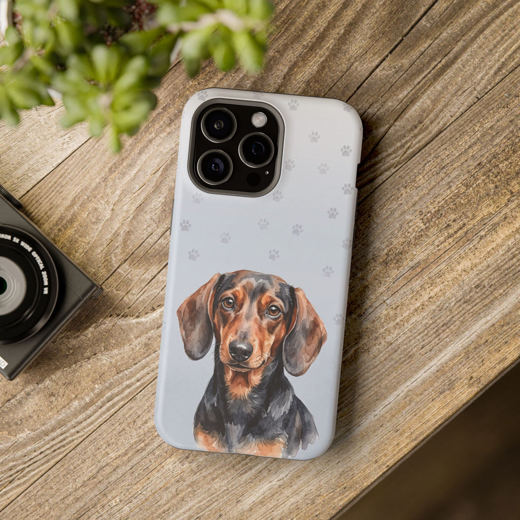 Dachshund Phone Case — Impact-Resistant Wireless Charging Cover