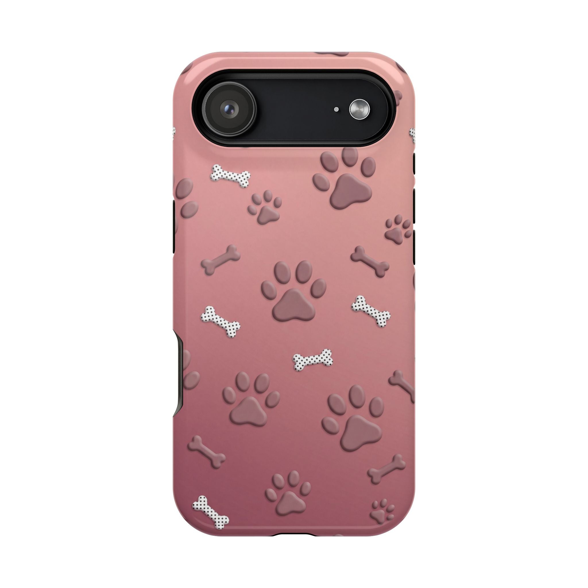 Paws & Bones Phone Case — Impact-Resistant Wireless Charging Cover