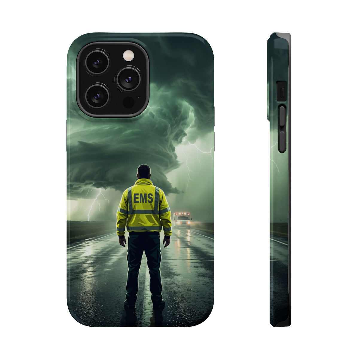 EMS Green Storm Phone Case — Magnetic Wireless Charging Cover