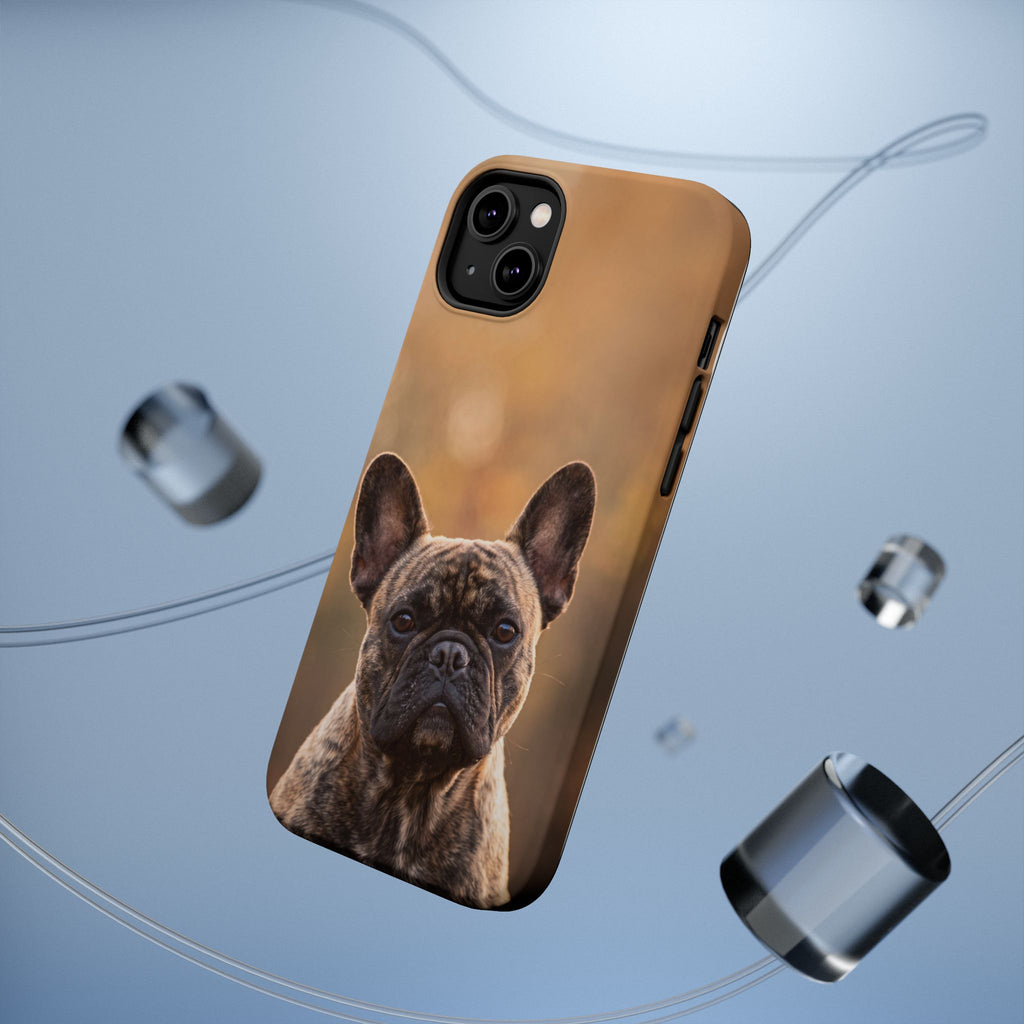 Brindle French Bulldog Phone Case — Impact-Resistant Wireless Charging Cover
