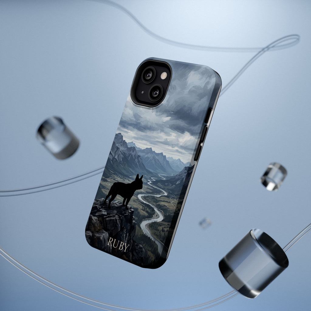 Personalized French Bulldog Mountain Valley Phone Case — Wireless Charging Cover