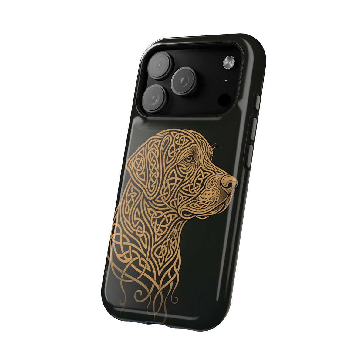 Celtic Knotwork Labrador Phone Case — Tough Magnetic Case with Wireless Charging