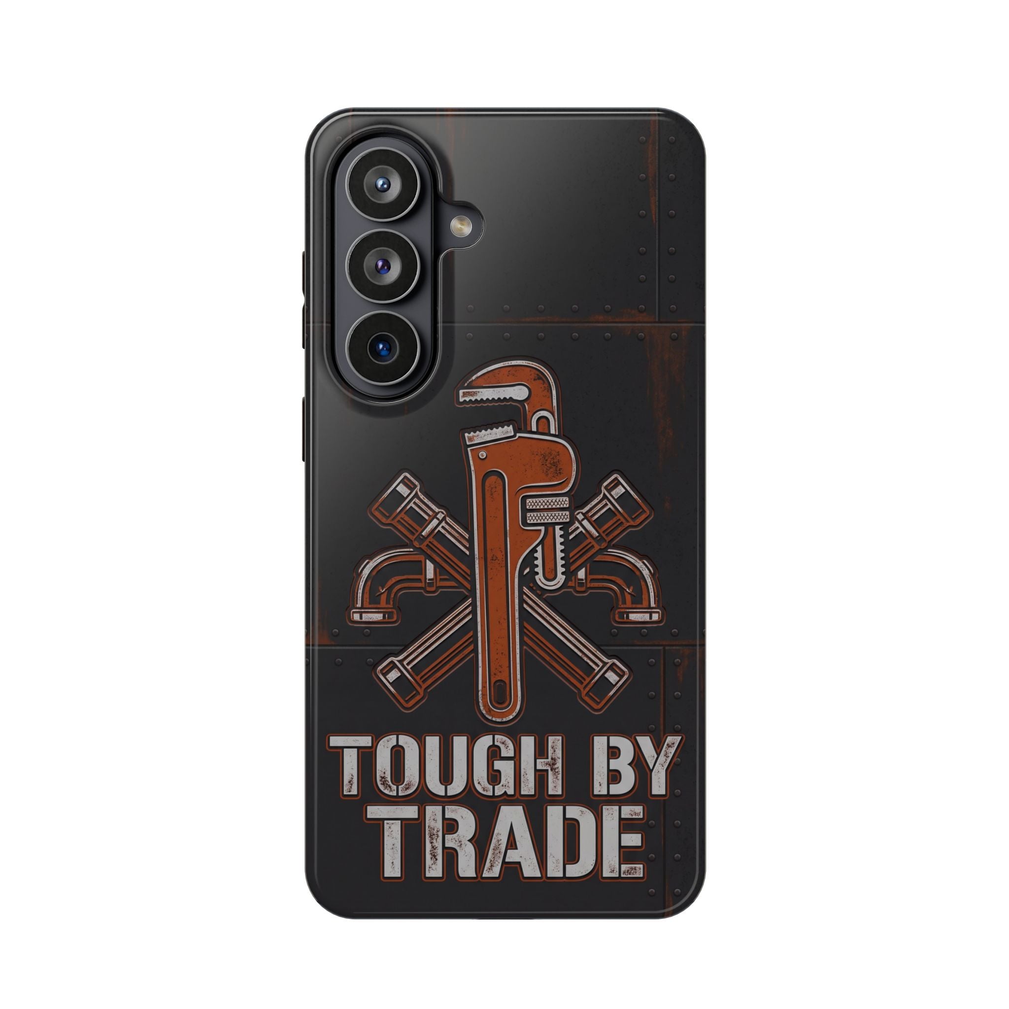 Tough By Trade Phone Case — Crossed Wrenches Wireless Charging Cover